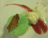 Foto del paso 3 de la receta Mousse de té Matcha con crujiente de almendras