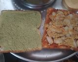 A picture of step 2 of Aloo bhujiya masala toast.