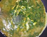 A picture of step 5 of Spinach Omelette 💚🥬🍕.