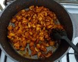 عکس مرحله 5 از دستور ماکارونی با سس مرغ و قارچ 😋
