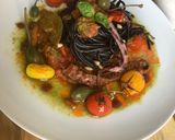 Une image de l'étape 15 de Sea pasta 🦑spaghetti sauce au 🐙 poulpe🍃🍝.