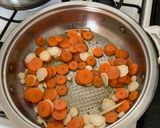Csiperkegomba vadasan kockatésztával recept fázis 2 fotója