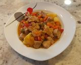 Foto del paso 7 de la receta Estofado de cerdo al ron con verduras + receta aprovechamiento