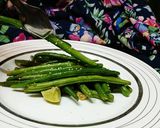 A picture of step 6 of Buttery Sautéed French Beans with sesame seeds.