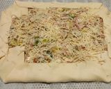 Une image de l'étape 7 de Tarte poireaux, champignons et jambon.
