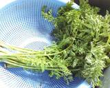 Carrot green cake recipe step 1 photo