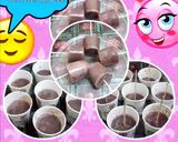 A picture of step 1 of Cocoa Powder Popsicles.