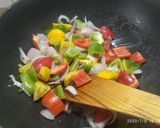 A picture of step 1 of Chilli paneer.