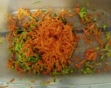 A picture of step 1 of Savory Zucchini and Carrot Muffins.