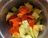 A picture of step 1 of Raw Mango Onion Chutney.