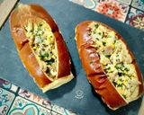 Foto del paso 4 de la receta: Brioche con revuelto de kebab de pollo