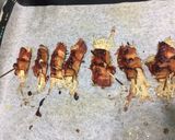 A picture of step 3 of Bacon Wrapped Enoki Mushroom Pita Sandwich.