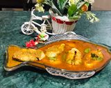 A picture of step 8 of Fish curry.