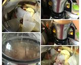 A picture of step 1 of Apples Bananas Vanilla Milkshake.