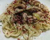 Foto langkah ke 6 dari resep Spaghetti Wow Carbonara Topping Ayam Bombay.