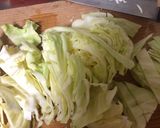 A picture of step 2 of Napolitano Cabbage.