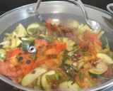 Foto del paso 2 de la receta: Pasta con verduras veraniegas y tahini