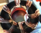 Une image de l'étape 5 de Couronne de céréales à la ricotta,poivrons rouges grillés et pancetta corse.