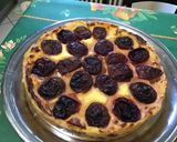 Une image de l'étape 14 de Flan surprise aux prunes et rhubarbe rose.