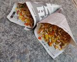 A picture of step 11 of Sukha Bhel Mumbai Style.