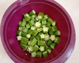 Foto langkah ke 1 dari resep Tumis Okra teri pedas.