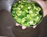 A picture of step 5 of Kadai Paneer.