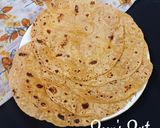 A picture of step 3 of Chickpea Sorghum Rice and Wheat flour blend Rotis.