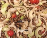 A picture of step 4 of Veggie Pisto.