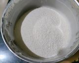 A picture of step 2 of Semolina Chocolate cake.