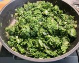 A picture of step 5 of Spanakopita with Spinach, Salmon, and Feta.