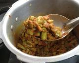 A picture of step 2 of Cluster Beans Cooked in Coconut Milk (Pressure Cooker).