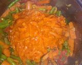 A picture of step 6 of Green beans and Carrots salads.