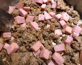 A picture of step 2 of Meat Lovers Potato O’Brian Breakfast Casserole 🥘.