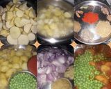 A picture of step 4 of Aloo matar ki sabji.