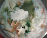 Foto langkah ke 1 dari resep Puding Roti Matcha.