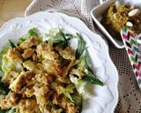 A picture of step 3 of Squash Blossom Pesto.