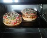 A picture of step 14 of Double decker Chole Pizza.