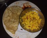 A picture of step 1 of Paneer Bhurji.