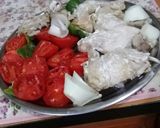 عکس مرحله 1 از دستور چلو و مرغ و سبزیجات تنوری