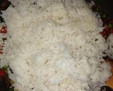A picture of step 4 of Fried rice#myunique rice recipe contest.