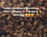 Foto langkah ke 9 dari resep Tumis Udang goreng mentega🦐 + Jamur Shitakee 🍄 + Kentang 🥔... 😋😋😋.