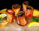 A picture of step 6 of Mike's Beef Bone Marrow Appetizer.