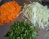 A picture of step 1 of Cabbage carrot tangy salad.