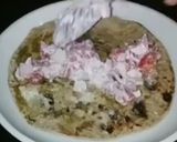A picture of step 3 of Leftover roti | roti wrap.