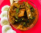 A picture of step 3 of Drumsticks Pumpkin cabbage Curry.