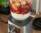 A picture of step 2 of Strawberry smoothie 2.