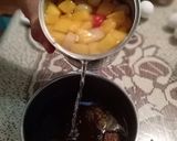 Foto del paso 1 de la receta: Volteado de frutas🥯🍎🍍🍒