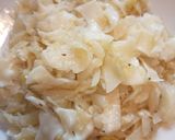 Káposztás fodros kocka-tészta (tojás nélküli tésztából ~ vegán😉) recept fázis 9 fotója