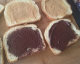 Une image de l'étape 2 de Croque brioché choco banane cacahuète.