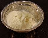 White Layer Cake with a Raspberry Swirl Cheesecake center layer and a Raspberry Cream Frosting recipe step 3 photo